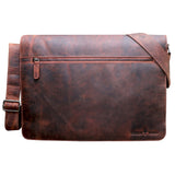 Marc Shoulder Bag Men Large Laptop Bag 15.6" Leather Bag Women