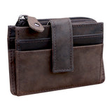 Vera Card Case Men with Coin Compartment and Key Ring Leather Women
