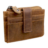 Vera Card Case Men with Coin Compartment and Key Ring Leather Women