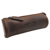 Mason Pencil Case Leather Girls Pencil Pouch with Zipper Vintage