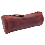 Mason Pencil Case Leather Girls Pencil Pouch with Zipper Vintage