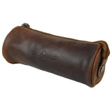 Mason Pencil Case Leather Girls Pencil Pouch with Zipper Vintage