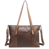 Silky Business Bag Women Large Leather Shopper with Shoulder Strap