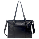 Silky Business Bag Women Large Leather Shopper with Shoulder Strap